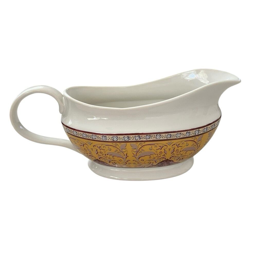 American Atelier Bombay Gravy Boat Dish #5042 Stoneware EUC